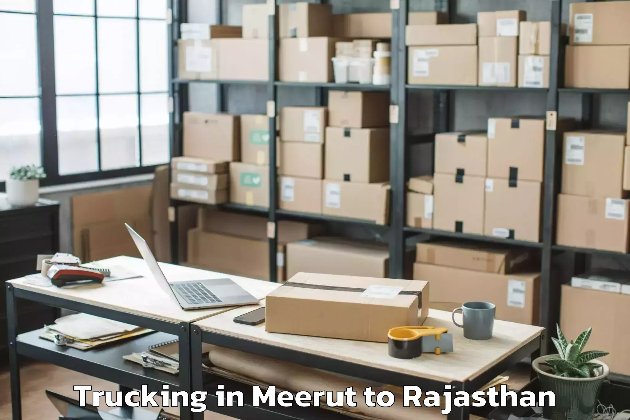 Book Meerut to Kishangarh Bas Trucking Online